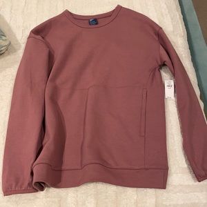 🎉NWT Gap fit pink burgundy sweatshirt 14-16 kids teens long sleeve sweater